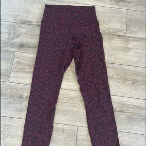 Lululemon animal print camo 25 inch align pants